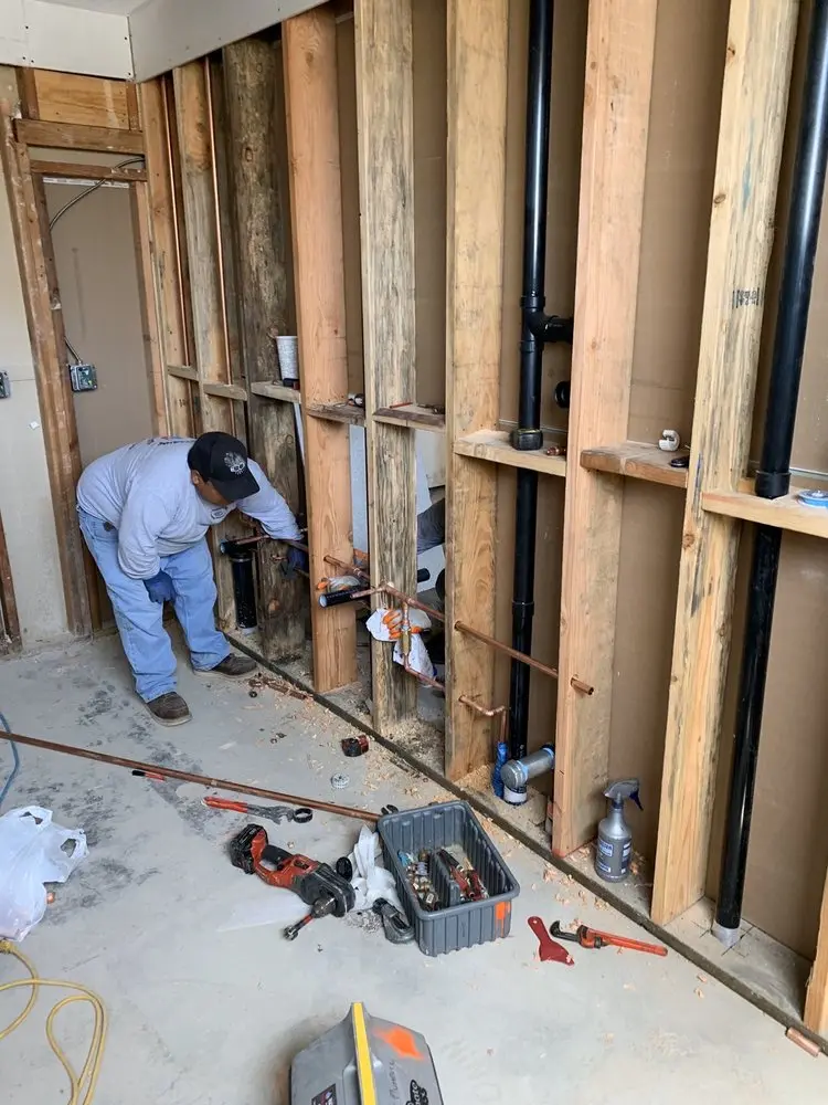 Commercial rough-in plumbing for Water Heater Replacement in San Rafael
